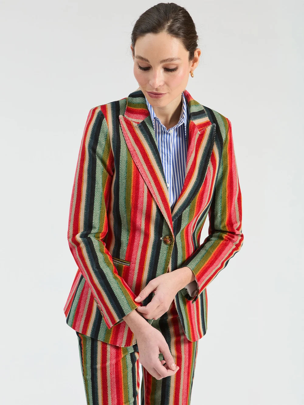 Vilagallo Herringbone Corduroy Jacket 33856