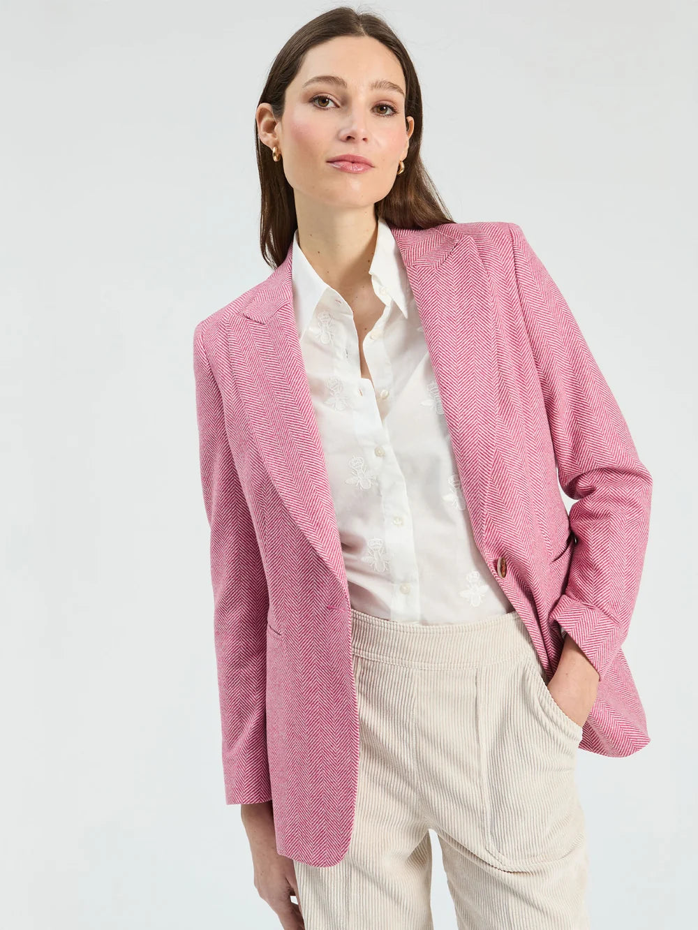 Vilagallo 33860 Raspberry Herringbone Jacket