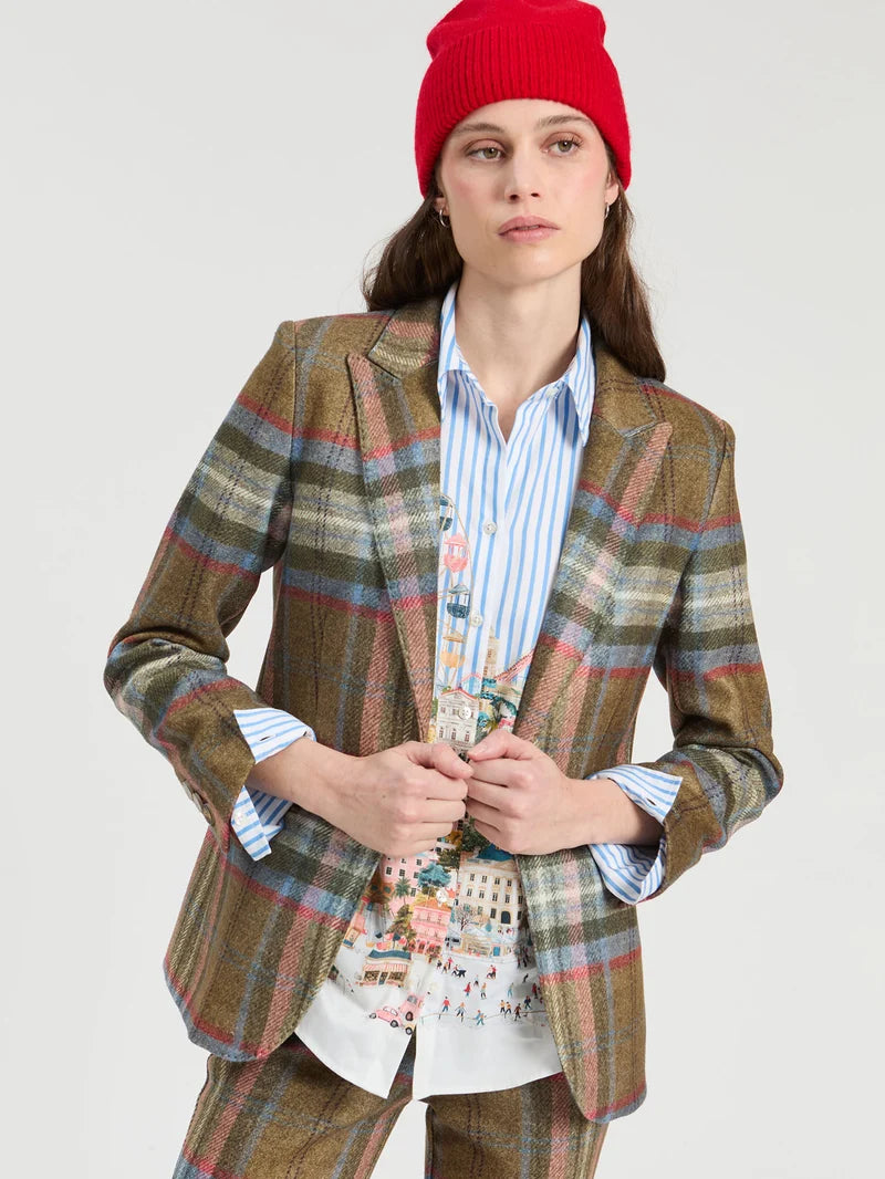Vilagallo 33873 Brown Checked Jacket