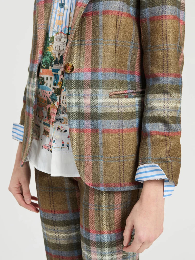 Vilagallo 33873 Brown Checked Jacket