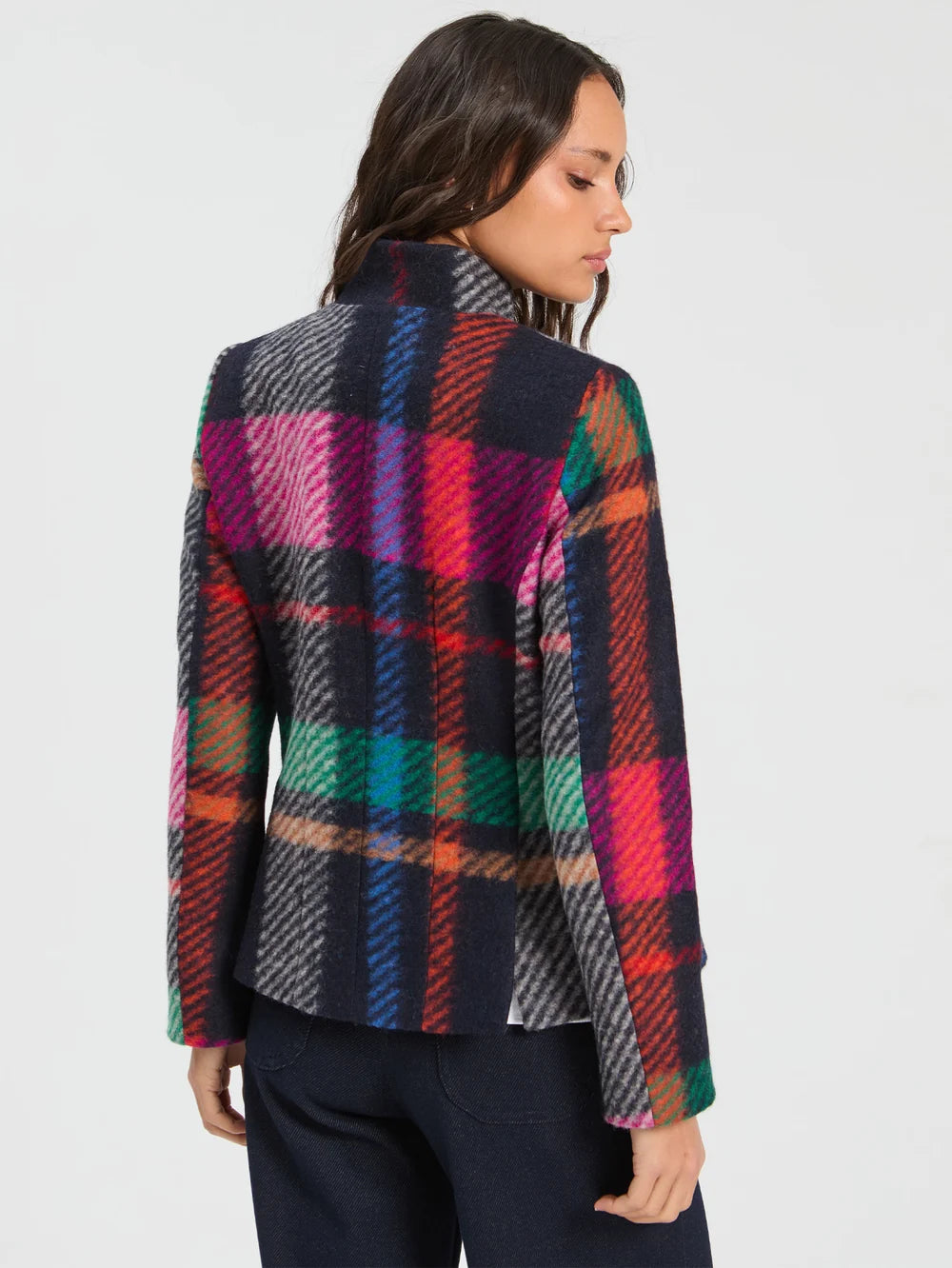 Vilagallo 33103 Plaid Multicolor Wool Jacket