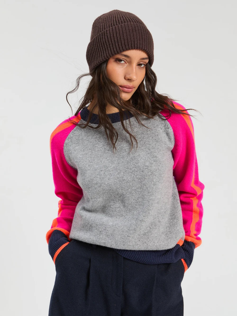 Vilagallo 34127 Grey Colour Block Jersey