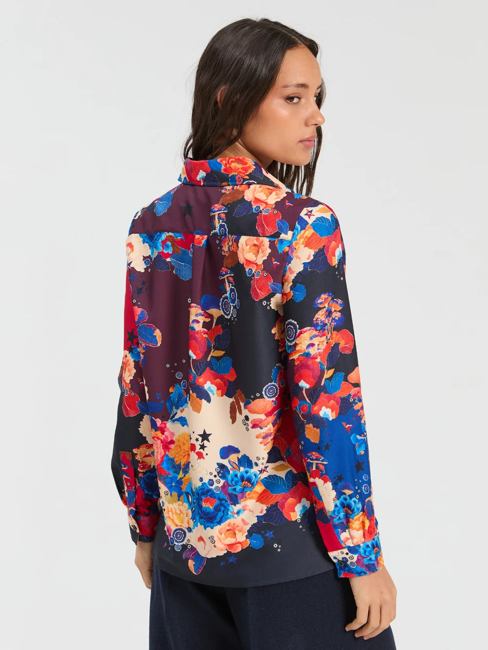 Vilagallo Floral and Mushroom Shirt 34187