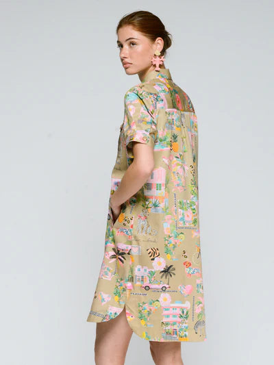 Vilagallo 33563 California Print Short Dress
