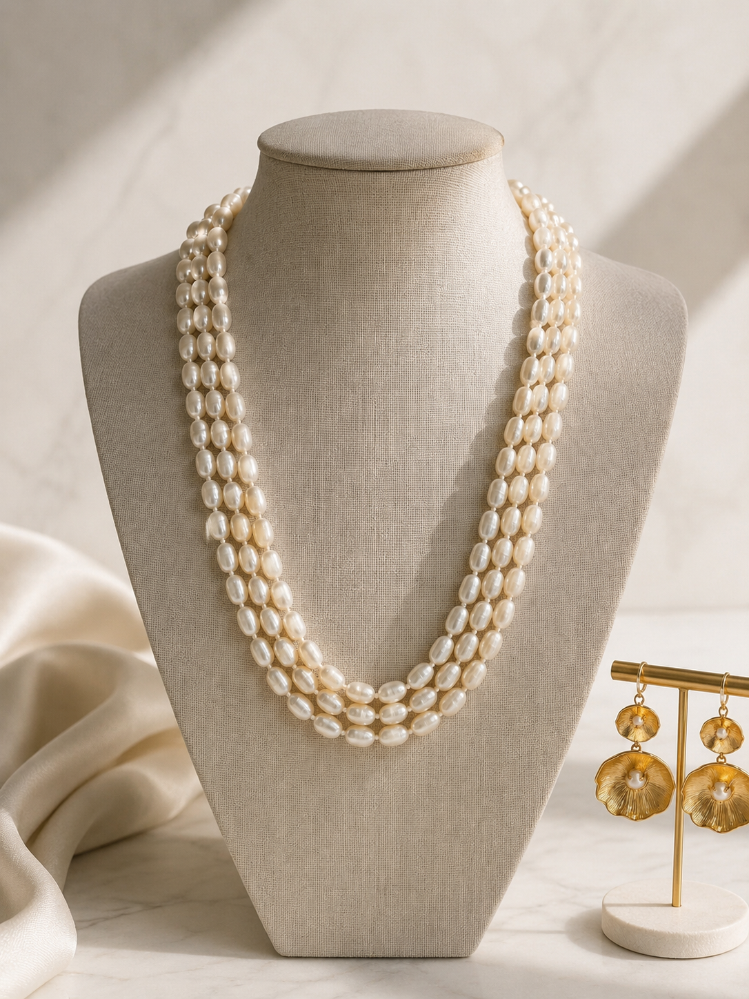 Layered Pearl Necklace