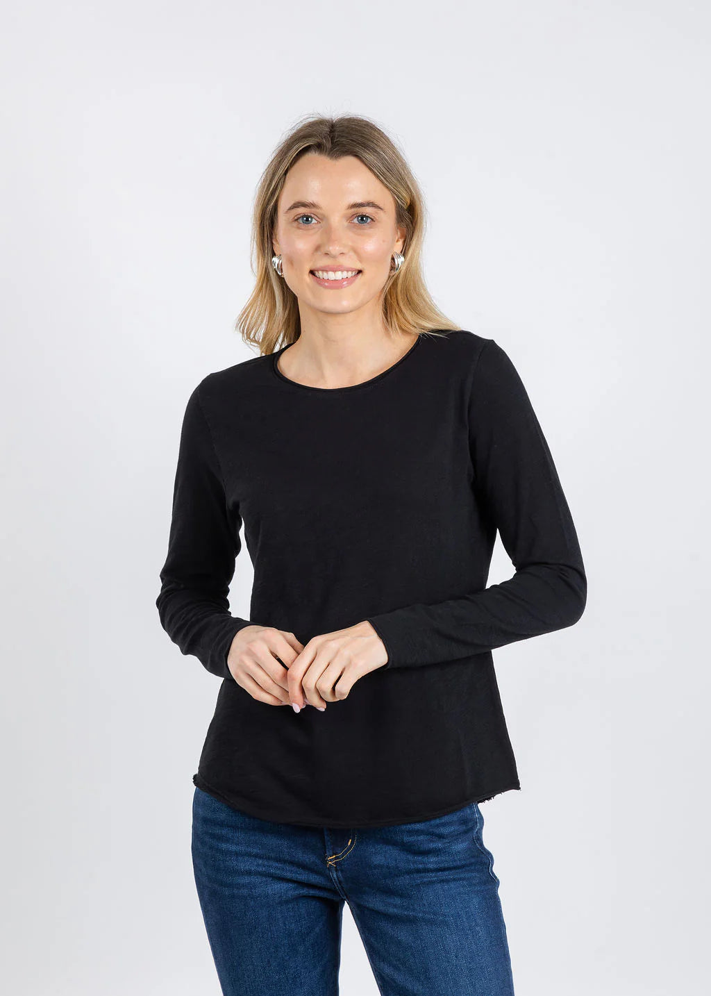 Elliott Lauren Lilly Long Sleeve Tee - Black
