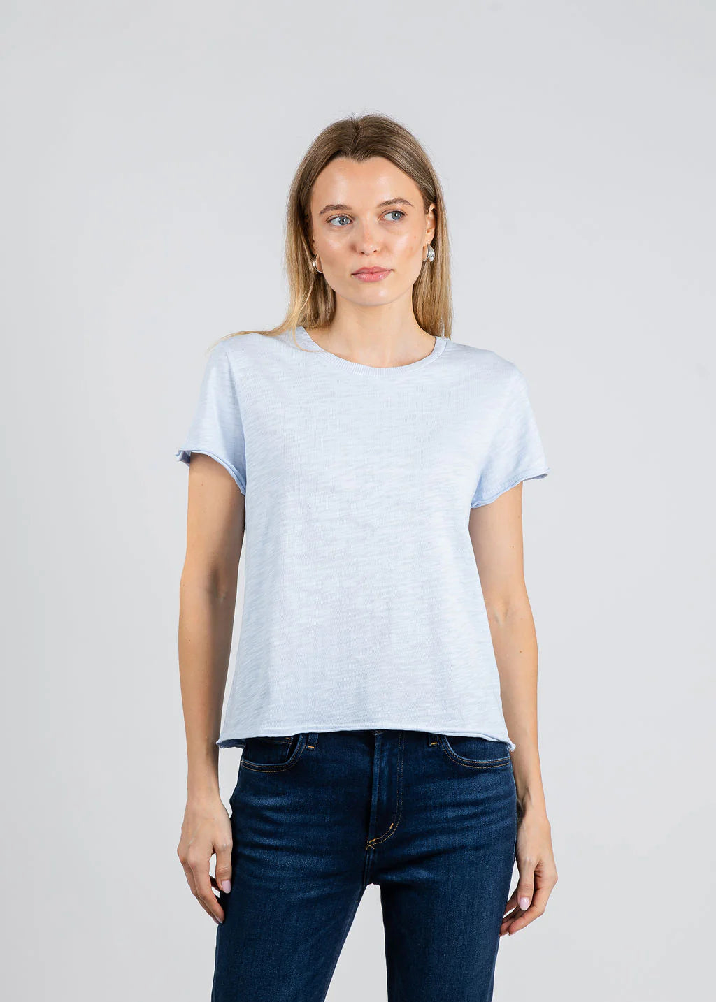 Elliott Lauren Silvie Short Sleeve Tee - Sky Blue