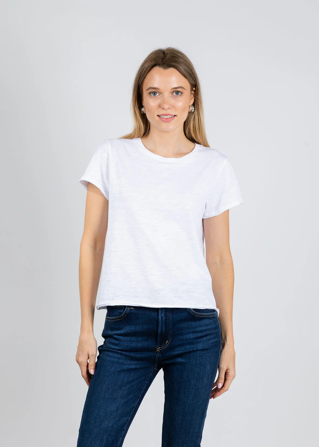 Elliott Lauren Silvie Short Sleeve Tee - White