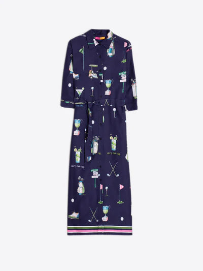 Vilagallo 33400 Golf Print Shirt Dress