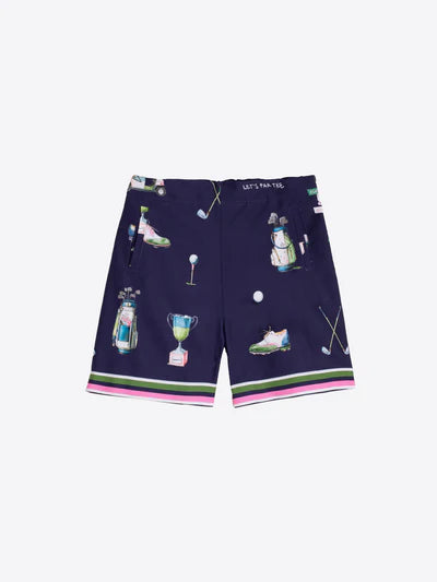 Vilagallo 33404 Navy Blue Golf Print Shorts