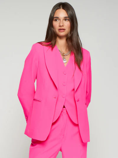 Vilagallo 33325 Neon Pink Crepe Jacket