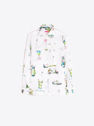 Vilagallo 33394 White Shirt with Golf Print