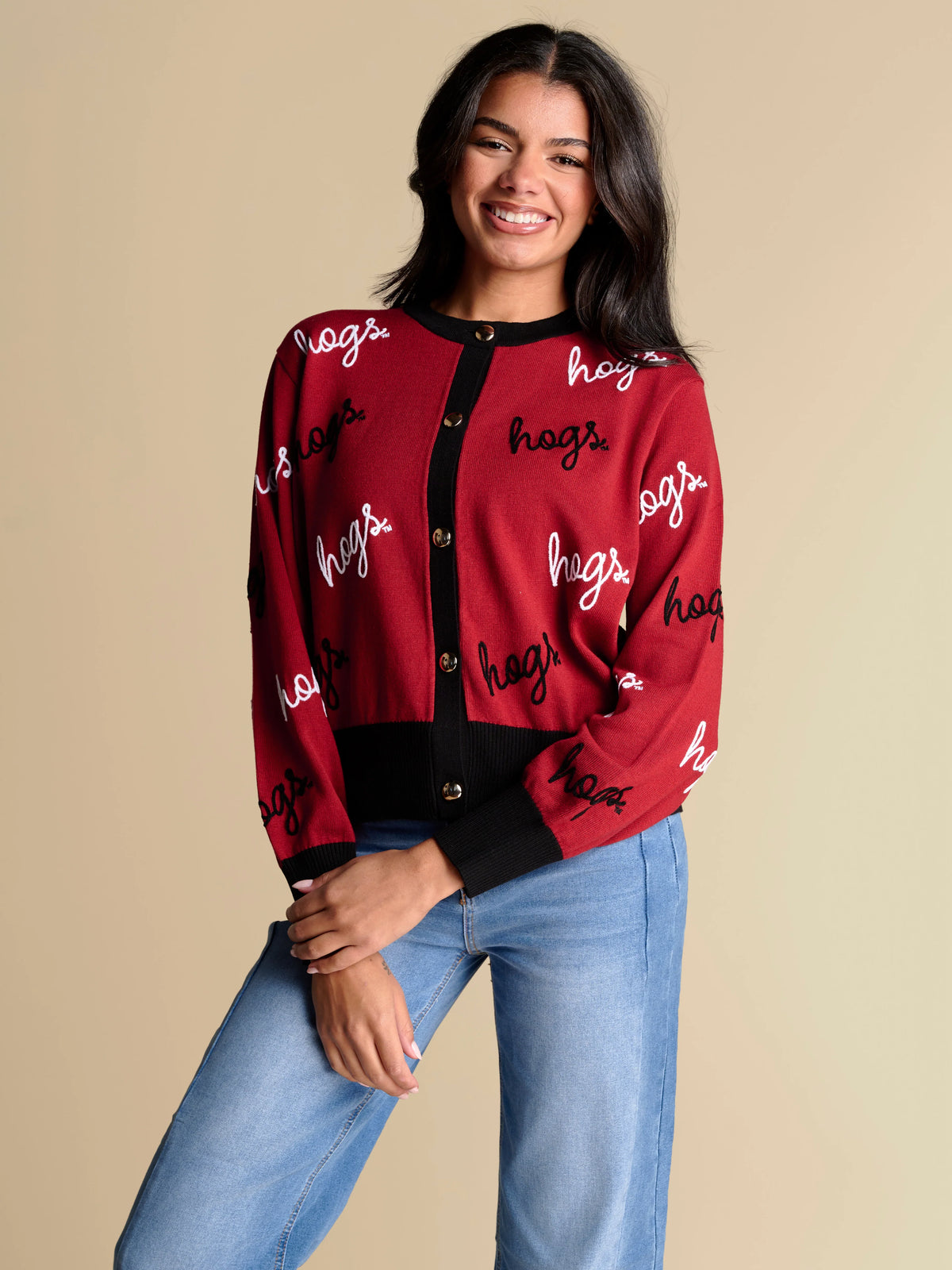 The Angled Rope Embroidery Cardigan | Arkansas