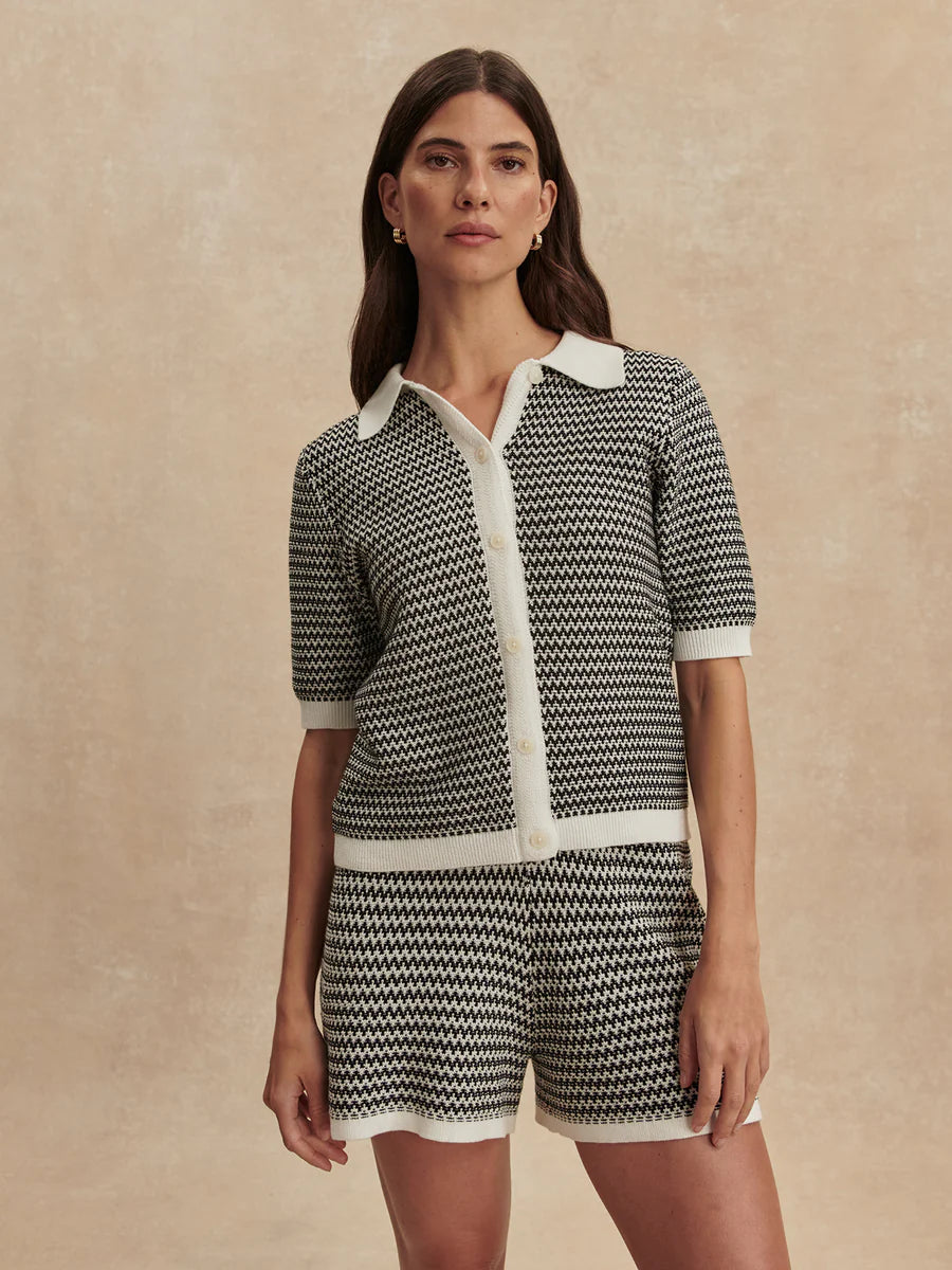Varley Gaelle Polo Knit Top 03191
