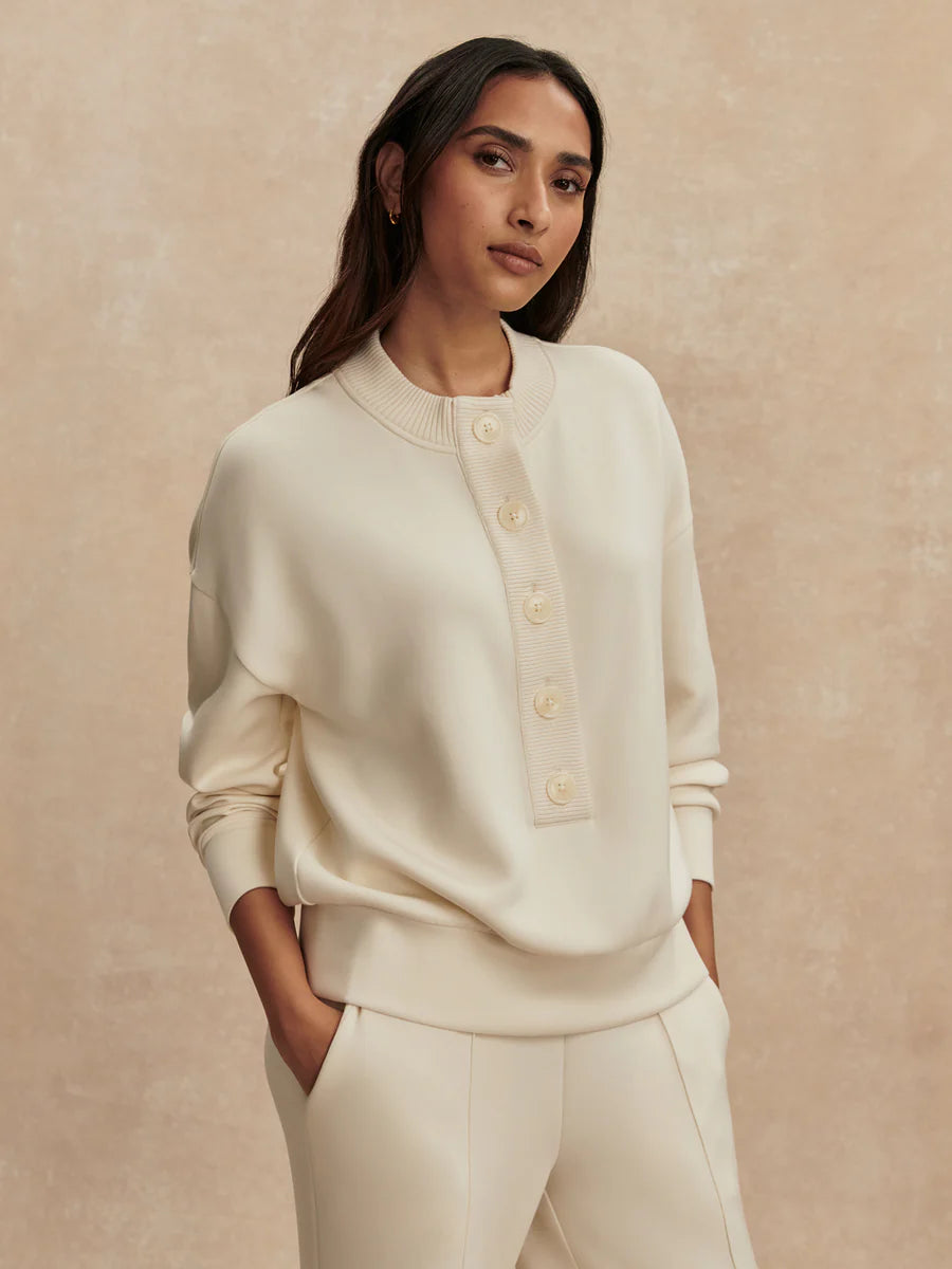 Reena Button Front Sweat 03387